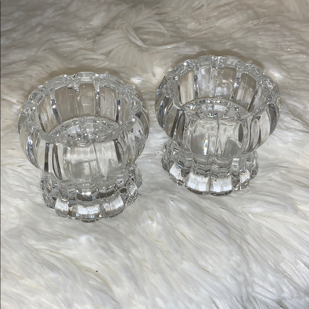 Glass Candle Holders - NWOT (new without tag)